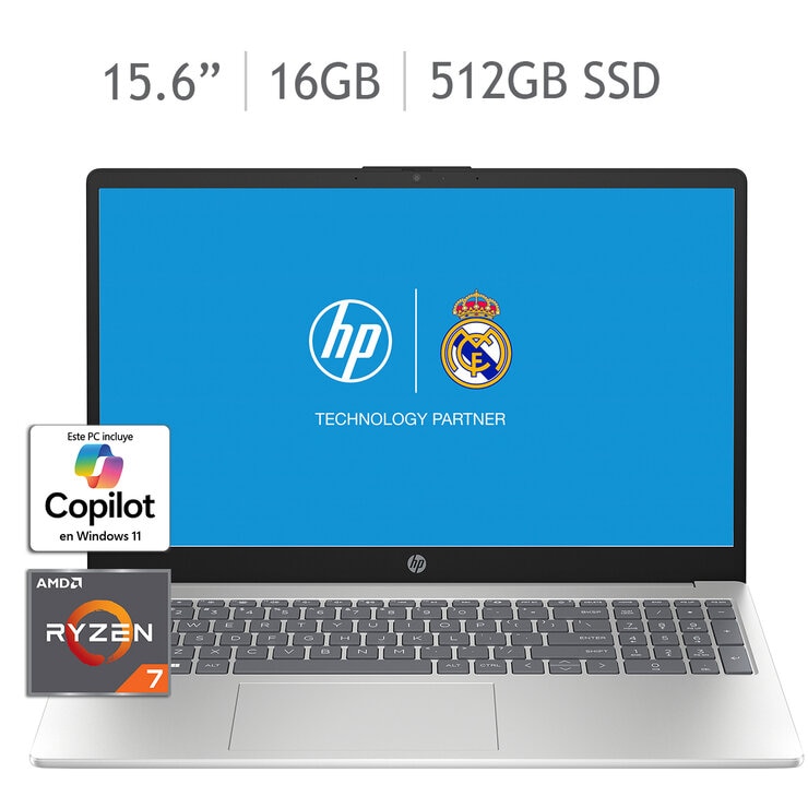 HP 15-fc0080la Laptop 15.6" Full HD AMD Ryzen 7 16GB 512GB + 12 Meses M365 Personal — Imagen 1 de 4