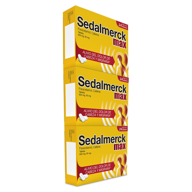 Sedalmerck Max 3 cajas con 24 Tabletas — Imagen 2 de 3