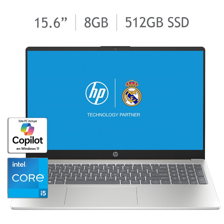 HP 15-fd0281la Laptop 15.6" Full HD Táctil Intel Core i7 16GB 512GB SSD + 12 Meses M365 Personal — Imagen 1 de 4