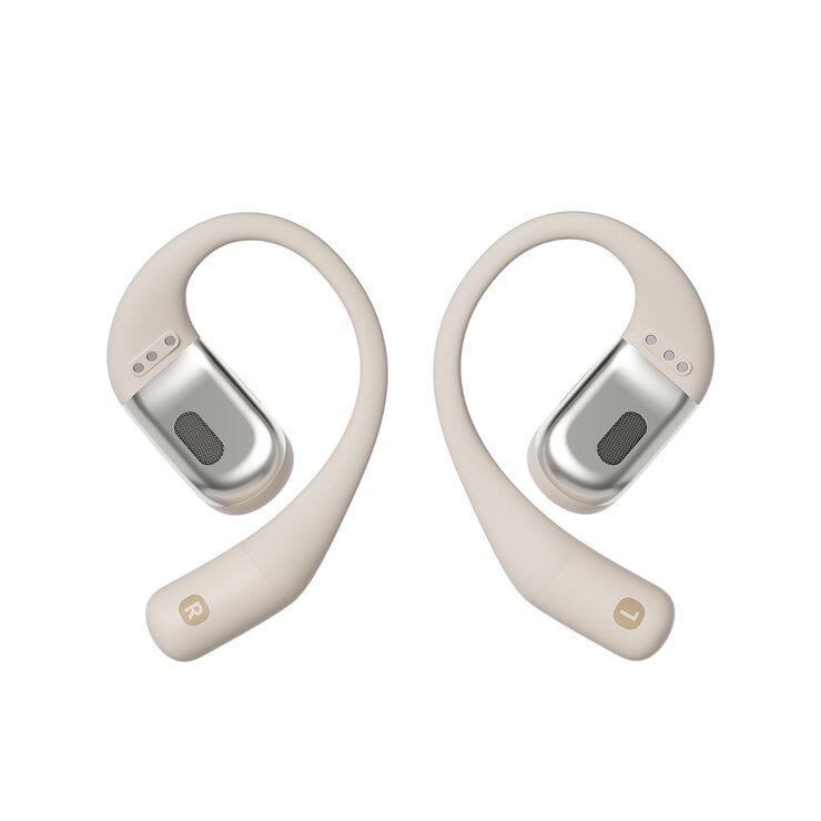 Shokz OpenFit Audífonos Inalámbricos de Conducción Ósea Beige — Imagen 3 de 4