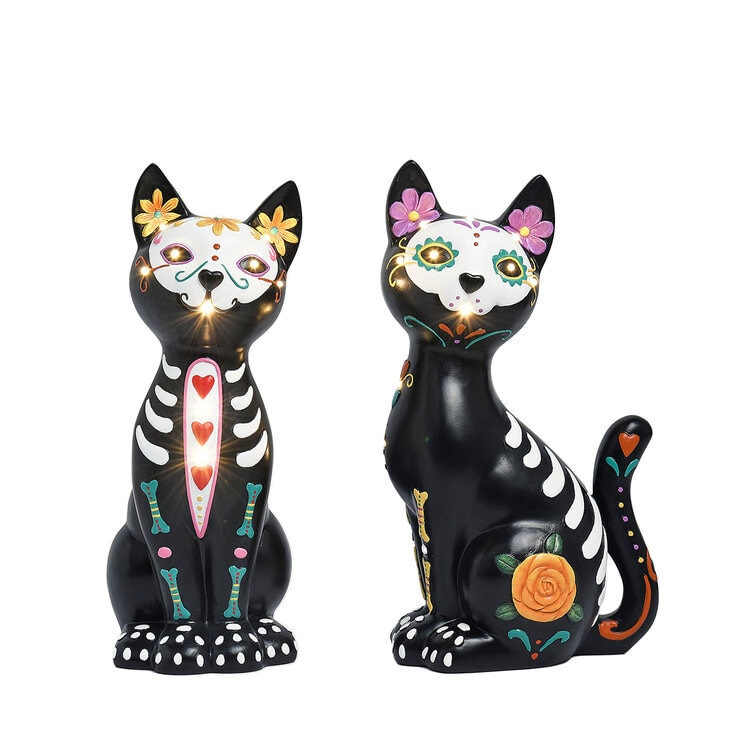 Gatos Decorativos de Día de Muertos — Imagen 2 de 4