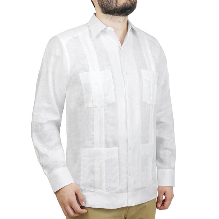 Uxmal by Manchester Guayabera 100% lino, para Caballero, Varios Colores y Tallas — Imagen 1 de 4