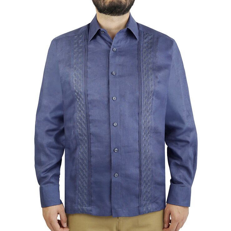Uxmal by Manchester Guayabera 100% lino, para Caballero, Varios Colores y Tallas — Imagen 4 de 4