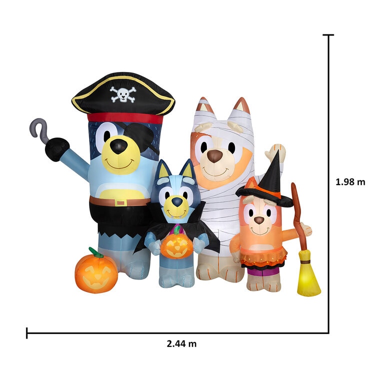 Bluey y Familia Iluminada Inflable, 1.9 m — Imagen 3 de 4