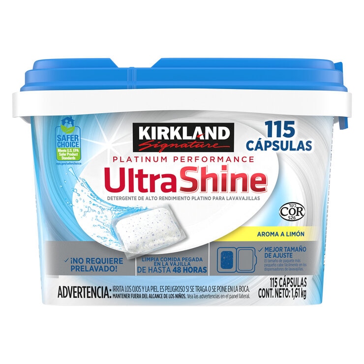 Kirkland Signature Detergente para Lavavajillas 115 pzas — Imagen 1 de 3