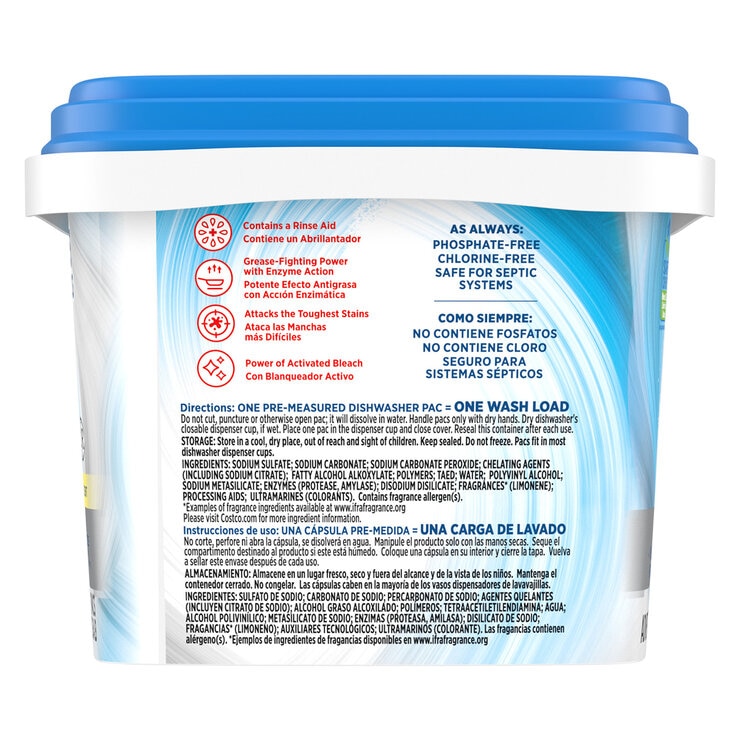 Kirkland Signature Detergente para Lavavajillas 115 pzas — Imagen 2 de 3