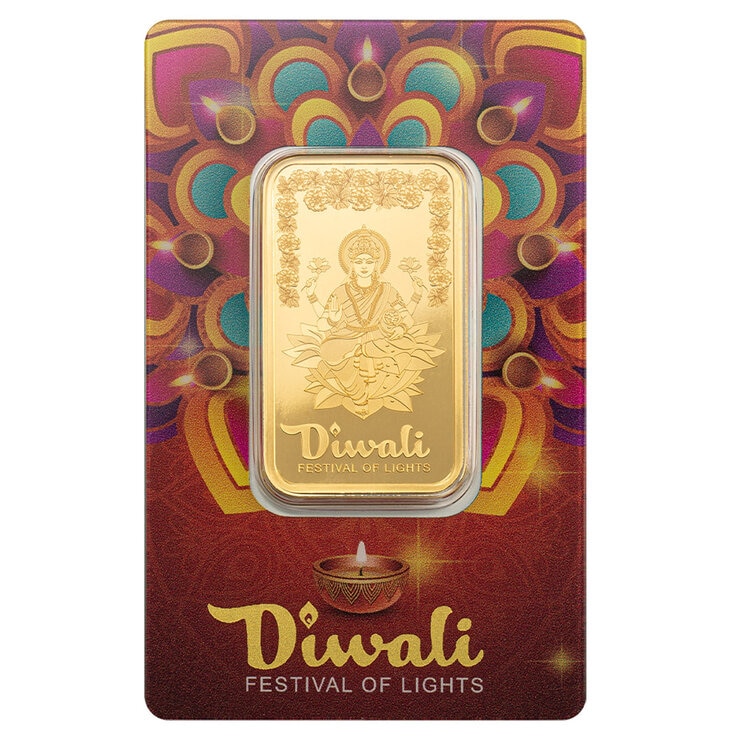 Lingote de Oro, 1 oz PAMP, Diwali, Festival de las Luces — Imagen 1 de 4