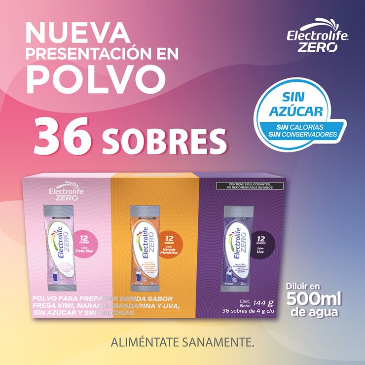 Electrolife Zero 36 sobres de 4g c/u — Imagen 4 de 4