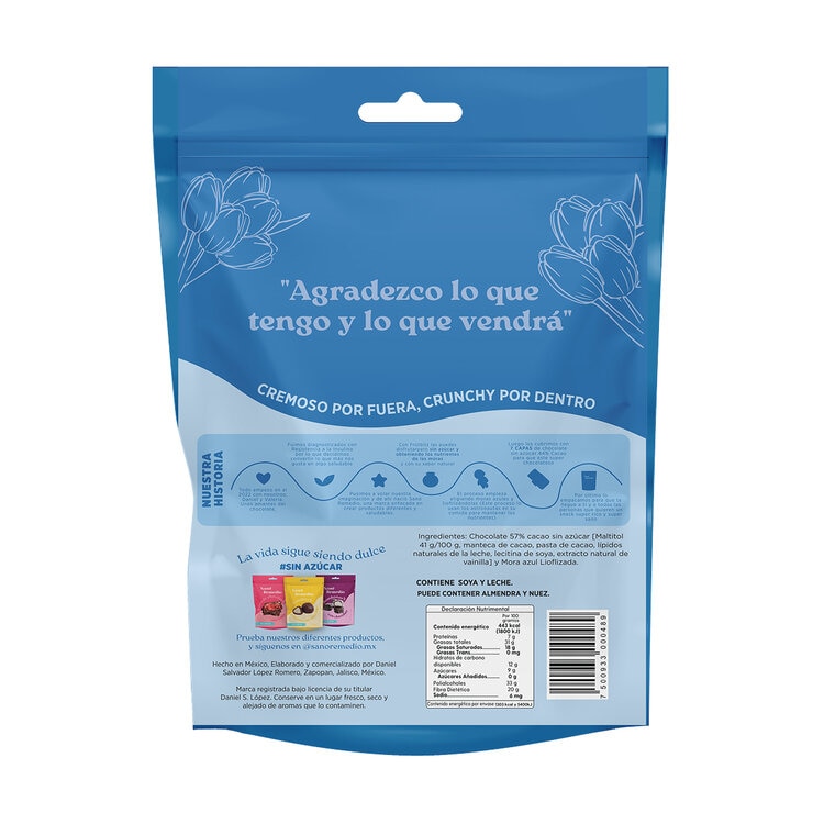 Frutbitz Blue Berrys Liofilizadas con Chocolate sin Azúcar 300 g — Imagen 2 de 2