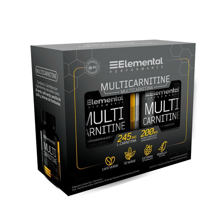 Elemental Performance Multi carnitine 2 frascos de 60 cápsulas c/u