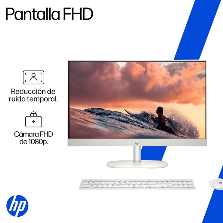 HP All-In-One 24-cr0350la Desktop 24" Full HD Intel Core i5 8GB 512GB SSD + 12 Meses M365 Personal — Imagen 4 de 4