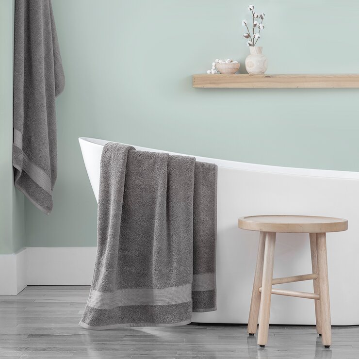 Purely Indulgent, Toalla para Baño, Gris — Imagen 1 de 2