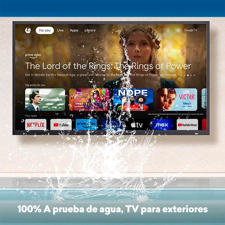 Sylvox Pantalla Outdoor 65" UHD 4K Google TV — Imagen 3 de 4