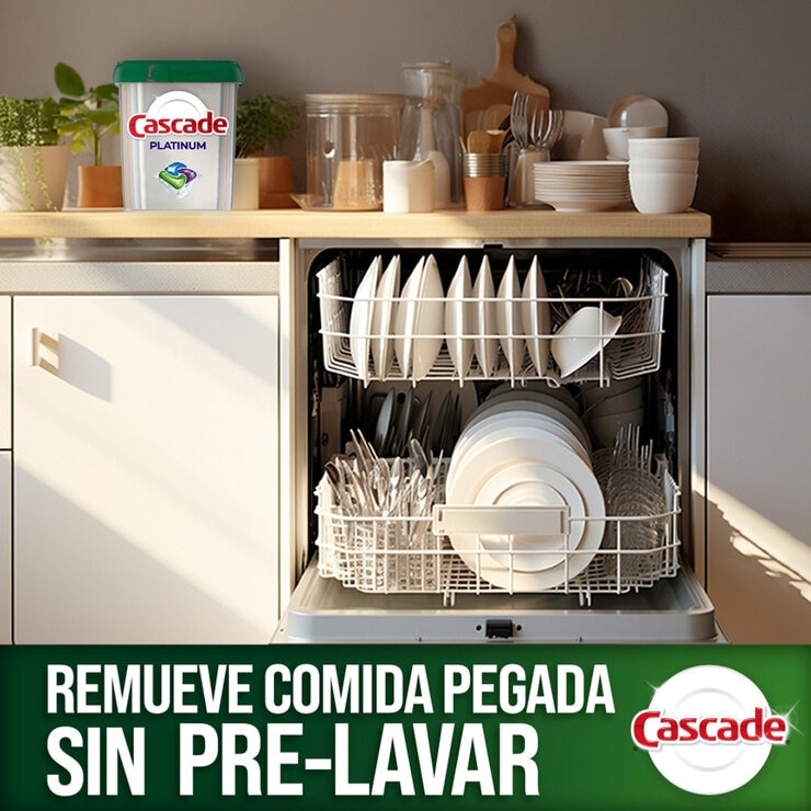 Cascade Platinum Detergente para Lavavajillas 59 pzas — Imagen 2 de 3