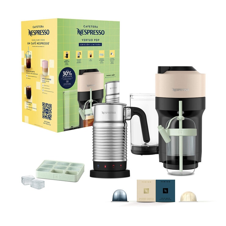 Nespresso Cafetera, Onpack Vertuo Pop Beige — Imagen 1 de 4