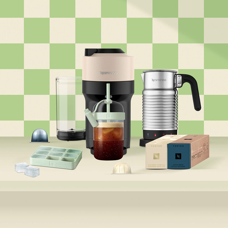 Nespresso Cafetera, Onpack Vertuo Pop Beige — Imagen 3 de 4