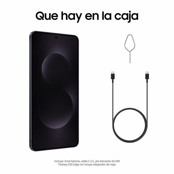 Samsung Galaxy S25 Edge 256GB Negro Titanio — Imagen 2 de 4