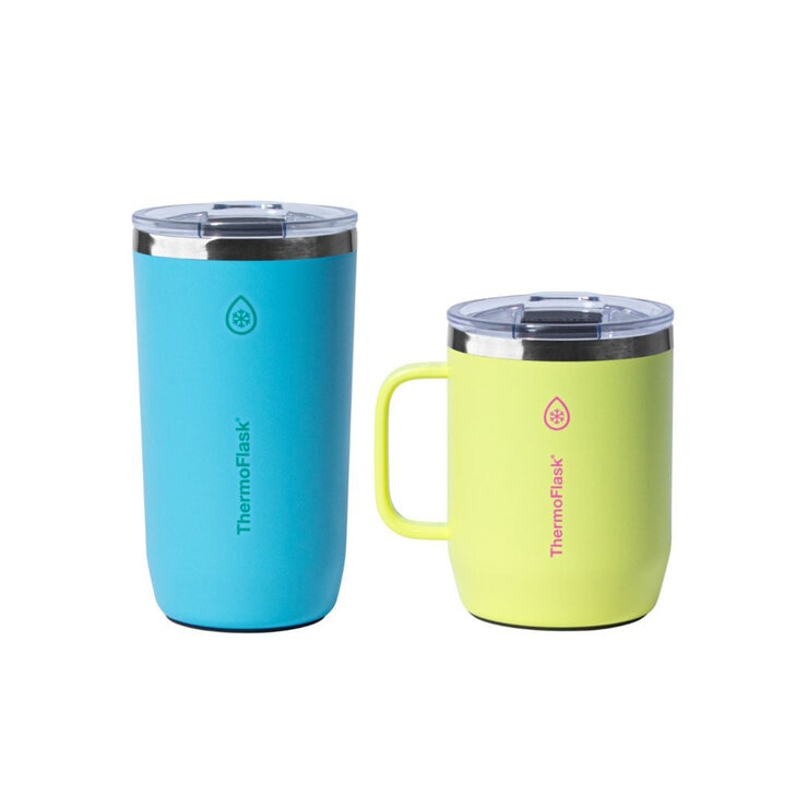 ThermoFlask Juego de 2 Tazas para Café con Aislamiento al Vacío 355 mL / 474 mL, Varios Colores — Imagen 2 de 2