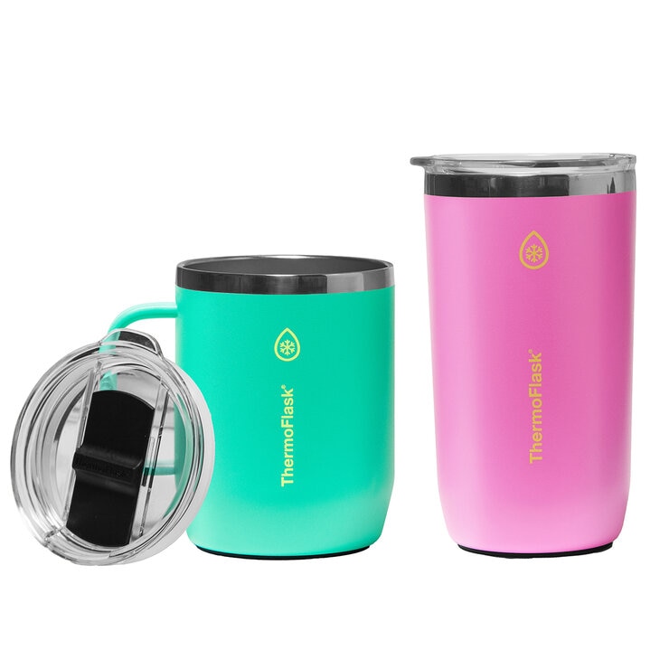 ThermoFlask Juego de 2 Tazas para Café con Aislamiento al Vacío 355 mL / 474 mL, Varios Colores — Imagen 1 de 2