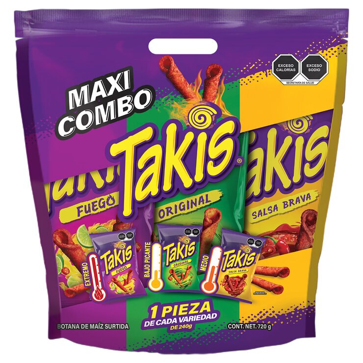 Takis Maxi Combo 3/240 g — Imagen 1 de 2