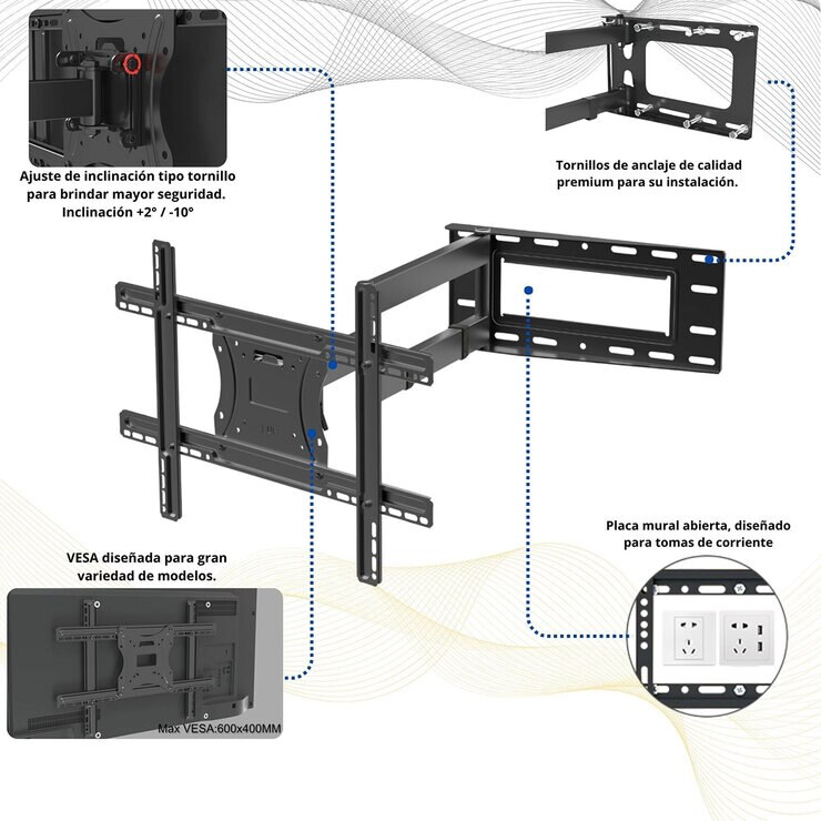 Blackrock Onix Soporte de Pantalla de 40 a 80" — Imagen 3 de 4