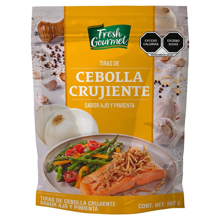 Fresh Gourmet Cebolla Crujiente Sabor Ajo y Pimienta 567 g — Imagen 1 de 4