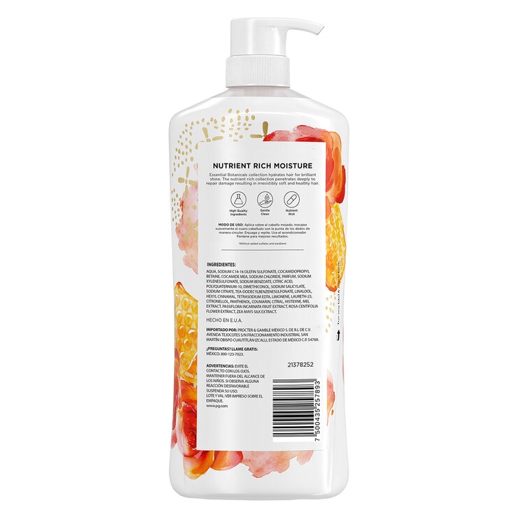 Pantene Shampoo Moroccan Rose 1.13 L — Imagen 3 de 3