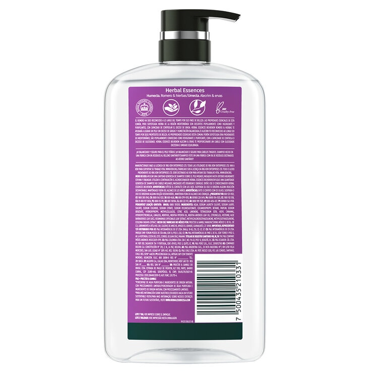 Herbal Essences Shampoo Rosemary 865 ml — Imagen 2 de 3