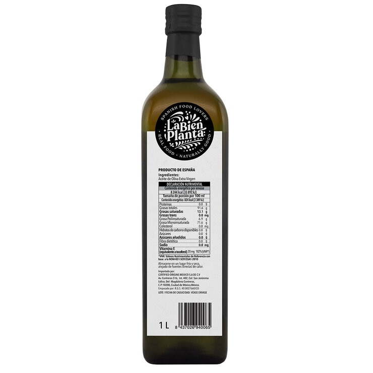 La Bien Planta Aceite Extra Virgen 1 L — Imagen 2 de 3