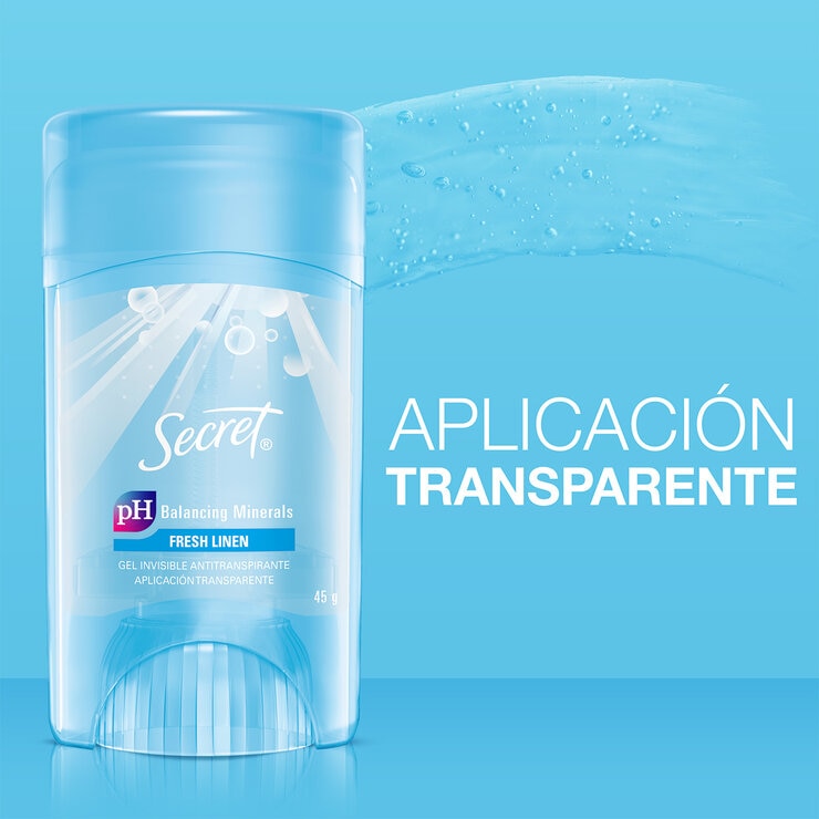 Secret Fresh Linen Antitranspirante en Gel 6 pzas de 45 g — Imagen 3 de 4