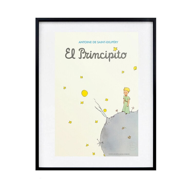 Black Is Color, Cuadro Decorativo El Principito, Enmarcado — Imagen 1 de 3