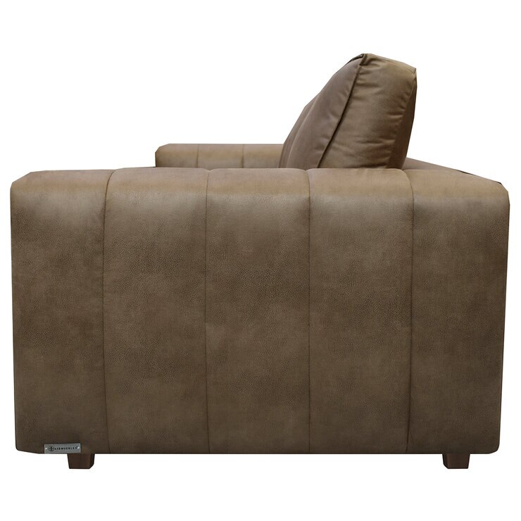 Muebles Liz, Gauss, Loveseat Color Café — Imagen 2 de 4