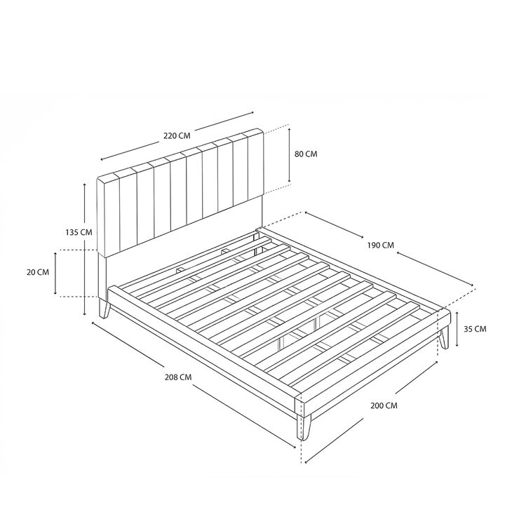 Violanti, Cama King Gris — Imagen 4 de 4