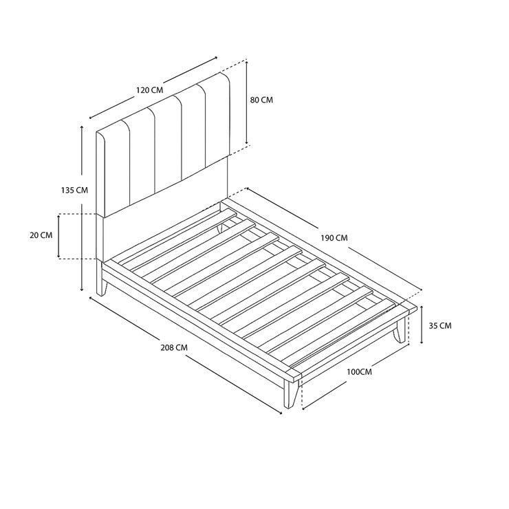 Violanti, Cama Individual Beige — Imagen 3 de 4