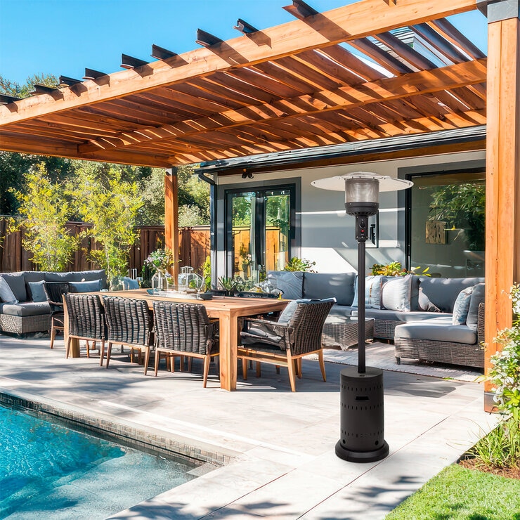Fire Sense, Calefactor de Gas para exterior color negro — Imagen 2 de 4