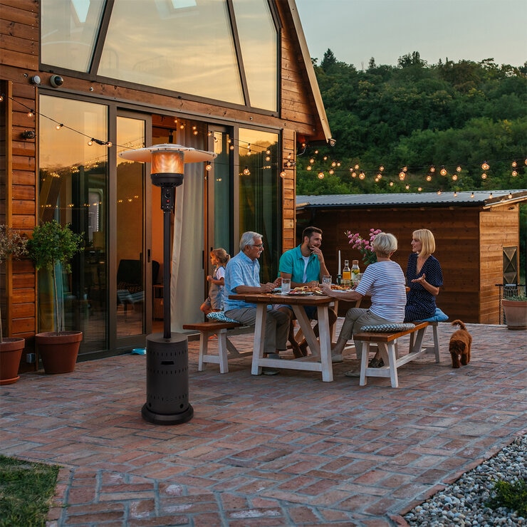 Fire Sense, Calefactor de Gas para exterior color negro — Imagen 3 de 4