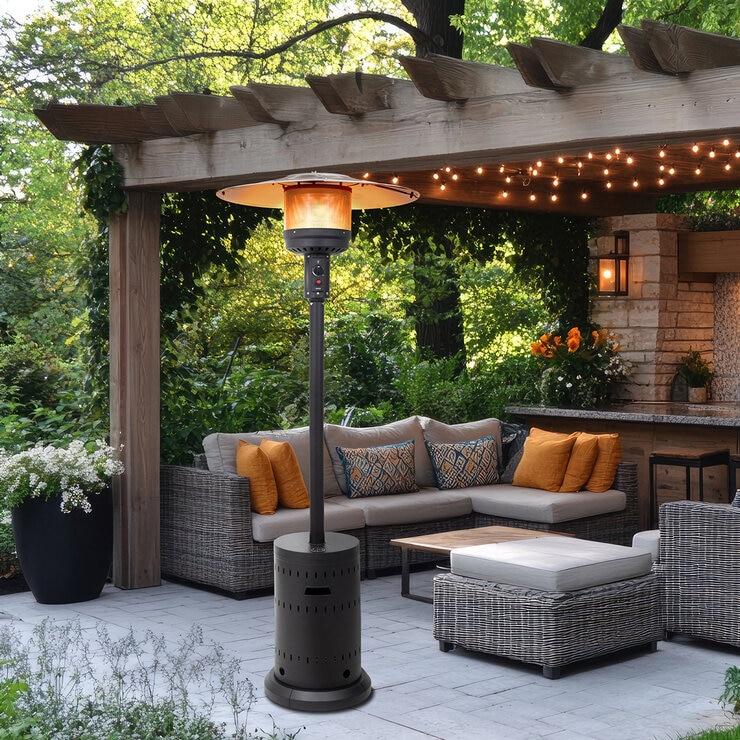 Fire Sense, Calefactor de Gas para exterior color negro — Imagen 1 de 4