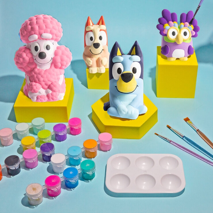 Bluey Figuras para Pintar de Cerámica Juego de 4 Pzas. — Imagen 2 de 4