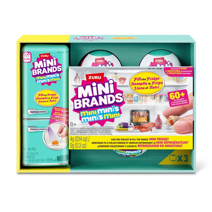 Zuru Mini Brands, Llena el Refri juego con 3 Capsulas Sorpresa — Imagen 1 de 4