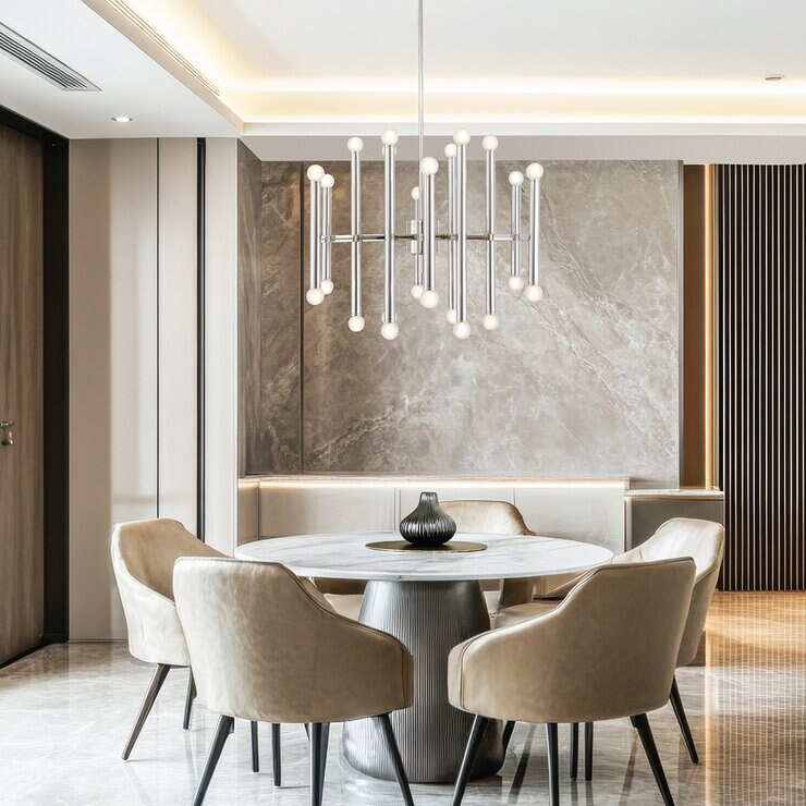 Empire Lighting, Lámpara colgante Melrose acabado Níquel — Imagen 4 de 4