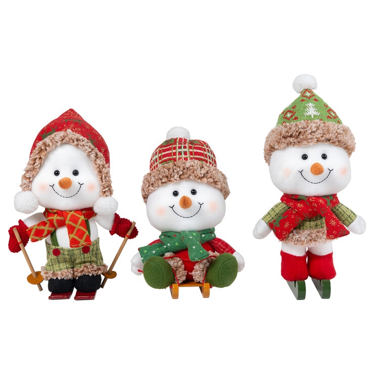 Muñecos de Nieve Decorativos, Juego de 3 Pzas. — Imagen 3 de 3