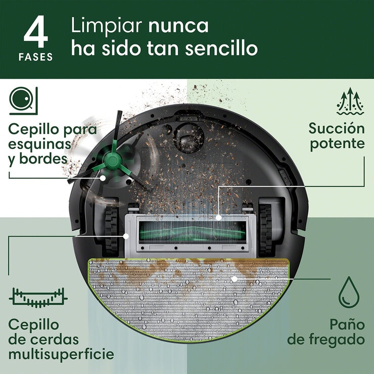IRobot 105 Combo Auto Empty Trapea y Aspira, Con Conexión WiFi — Imagen 2 de 4
