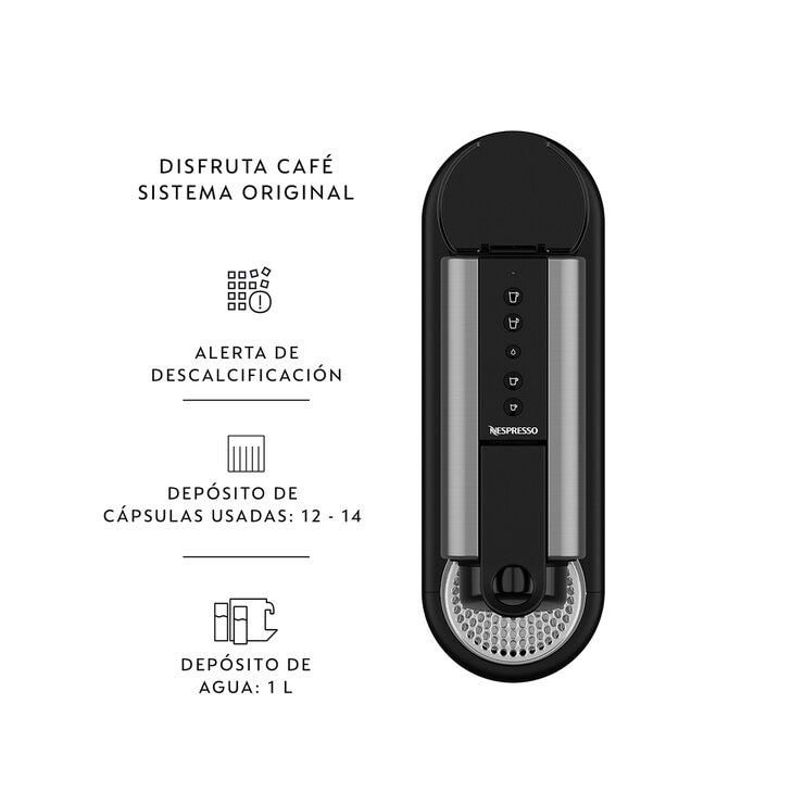 Nespresso, Cafetera Citiz Platinum con Aeroccino 3 — Imagen 3 de 4