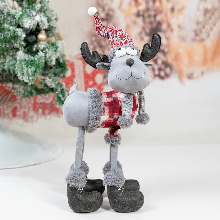 Alce Navideño de Peluche 81 cm, Varios Modelos — Imagen 1 de 3