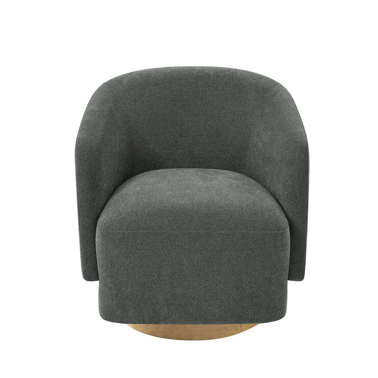 Henredon, Silla Giratoria con Base de Madera — Imagen 2 de 4
