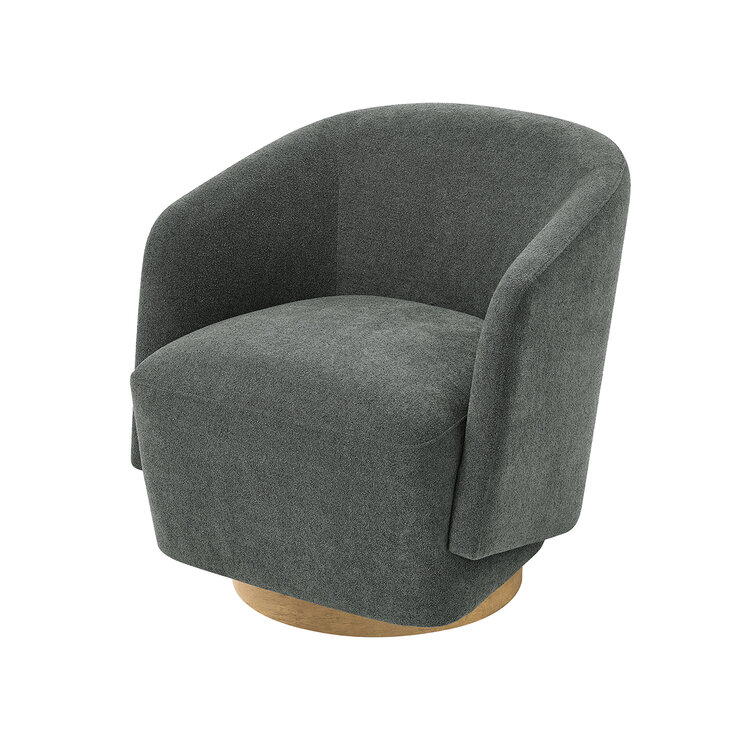 Henredon, Silla Giratoria con Base de Madera — Imagen 4 de 4