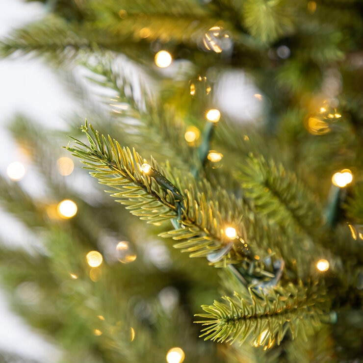 Árbol de Navidad Artificial de Abeto de 2.28m Preiluminado con 1,400 Luces LED — Imagen 3 de 4