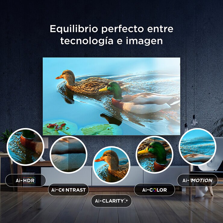 TCL Pantalla 55" QLED 4K Google TV — Imagen 3 de 4