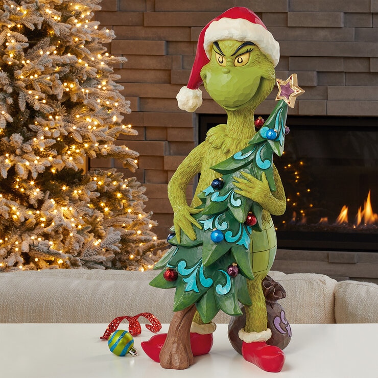 Jim Shore, Figura de Grinch con Árbol Navideño — Imagen 1 de 3