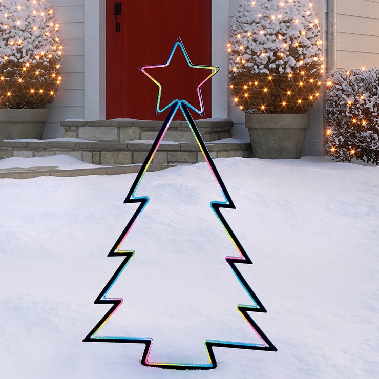Árbol de Metal con 290 Luces LED — Imagen 1 de 4